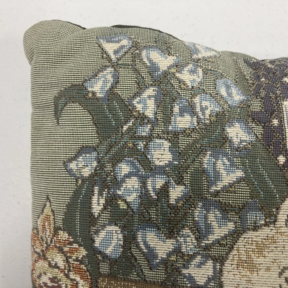 Vtg Farmer Peter‎ Rabbit/Bunny Tapestry Pillow Easter 12
